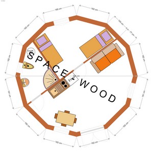 Plan Yourte Kazak 700x700 par Space Wood
