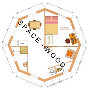 Plan Yourte Kazak 800x800 par Space Wood