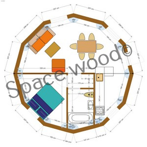 Plan Yourte Kazak 800x800 par Space Wood